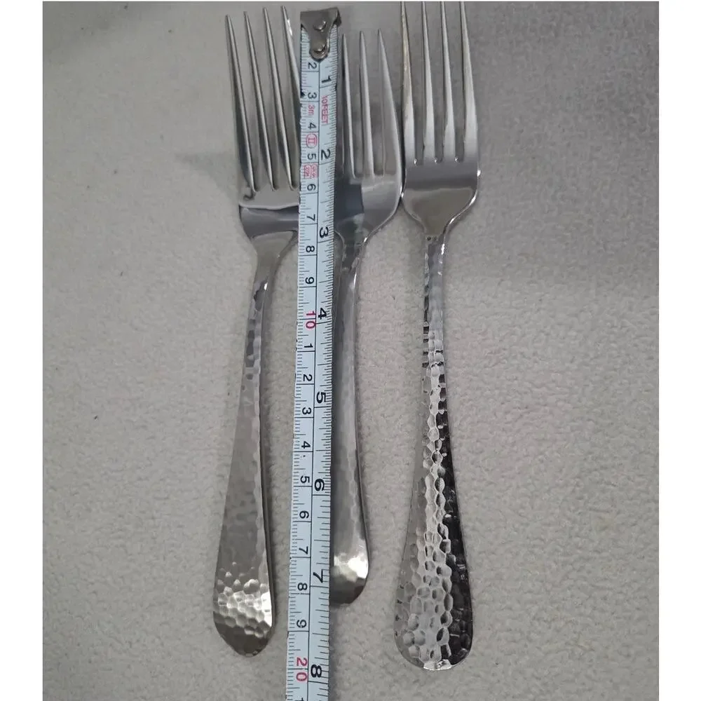 Lot 3 FORKS Reed & Barton Heritage Mint Olde English Hammered 18/10